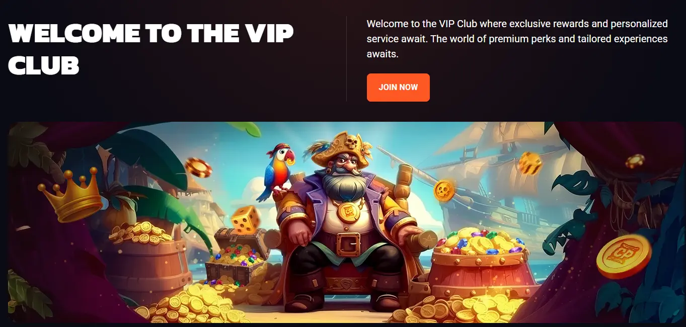 Crashpirate VIP Club — exclusive rewards and personal service for loyal players
